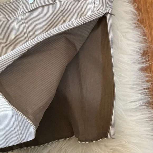 Zara Corset Look Stretch Poplin Striped Strapless Top - Picture 8 of 12